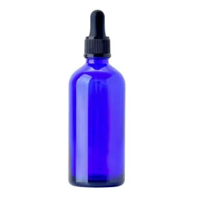 100ml Cobalt Blue Glass Dropper Bottle