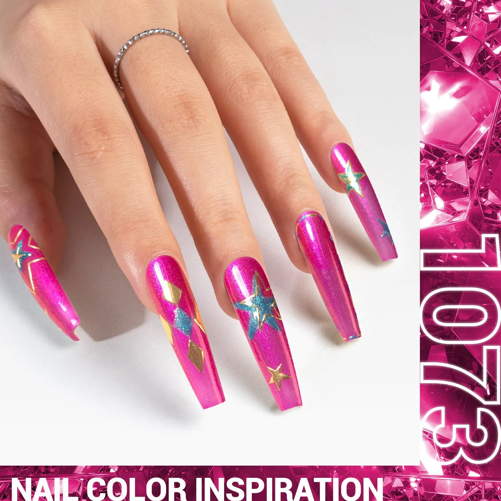 1073 Pink Neon Bliss - Thick Gel Nail Polish(15ml)