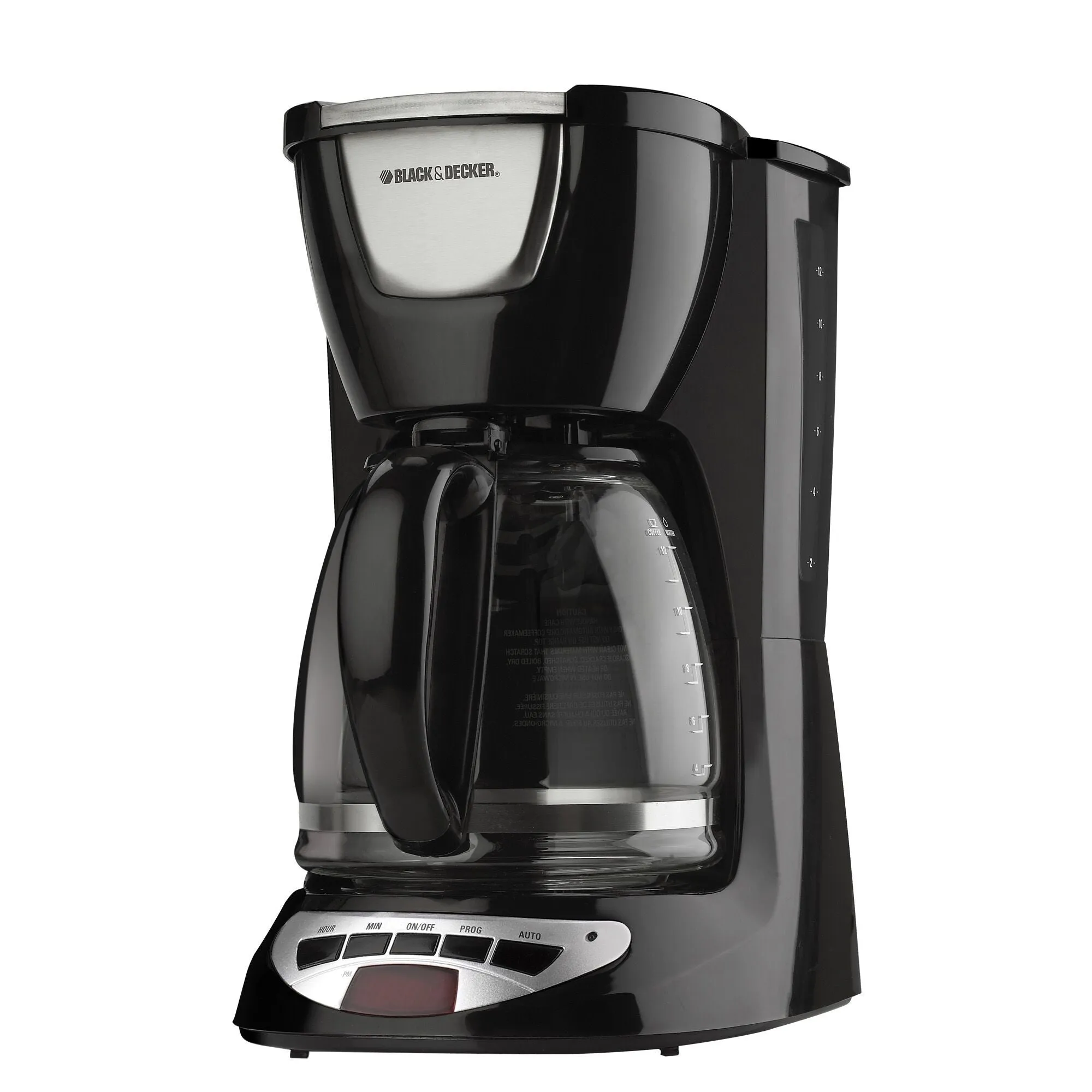 12-Cup Programmable Coffee Maker, Removable Filter Basket