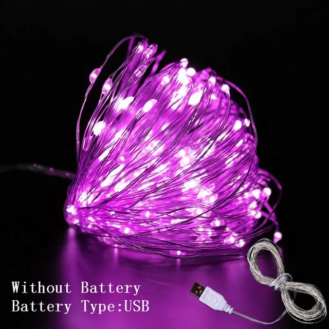 1M 2M 3M 5M 10M Copper Wire LED String Lights Christmas Decorations for Home New Year Decoration Navidad 2020 New Year 2021.