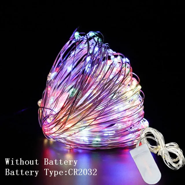 1M 2M 3M 5M 10M Copper Wire LED String Lights Christmas Decorations for Home New Year Decoration Navidad 2020 New Year 2021.