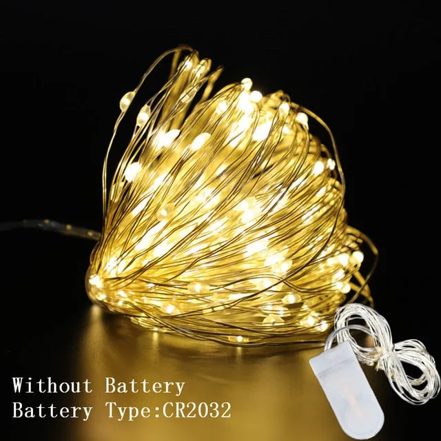 1M 2M 3M 5M 10M Copper Wire LED String Lights Christmas Decorations for Home New Year Decoration Navidad 2020 New Year 2021.