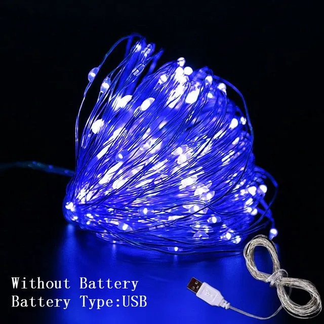 1M 2M 3M 5M 10M Copper Wire LED String Lights Christmas Decorations for Home New Year Decoration Navidad 2020 New Year 2021.