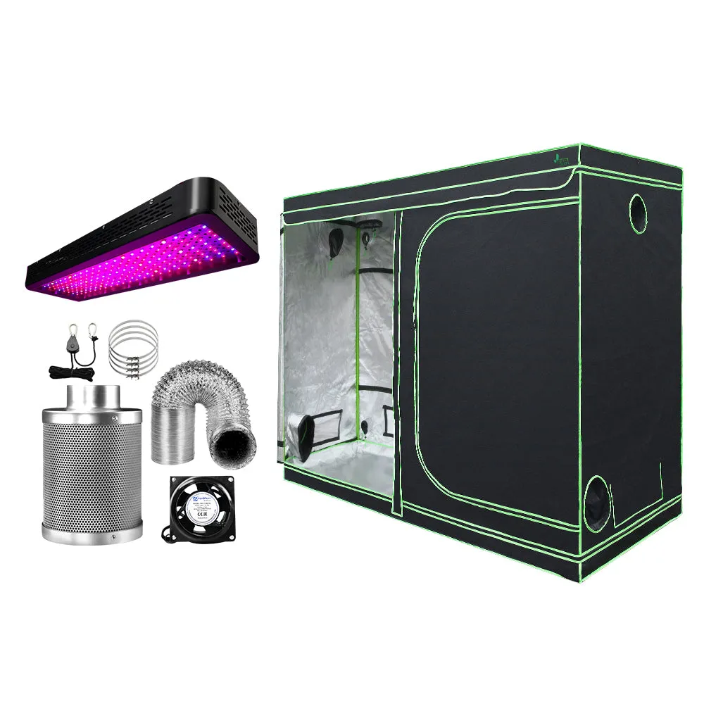 2000W LED Grow Tent Kit, 240x120x200CM, 6" Vent, Greenfingers