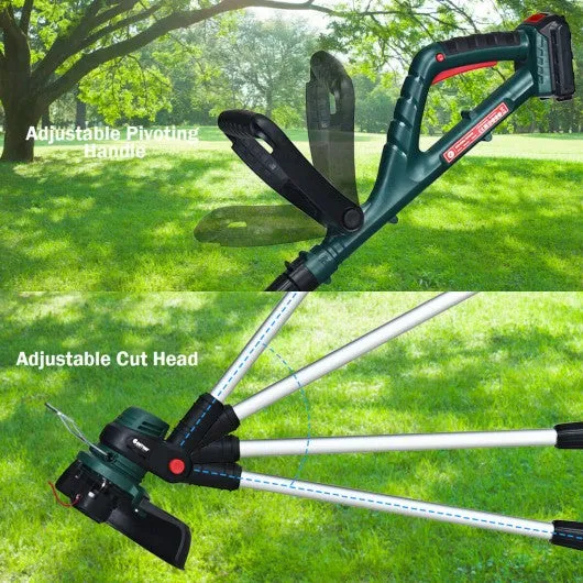 20V Cordless String Trimmer 10" Grass String 2.0 Ah