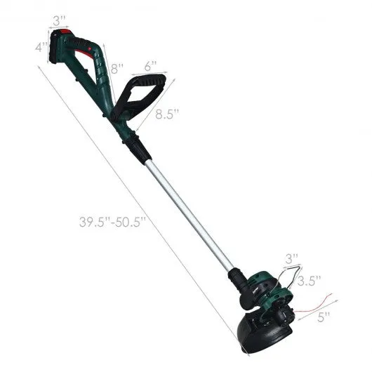 20V Cordless String Trimmer 10" Grass String 2.0 Ah