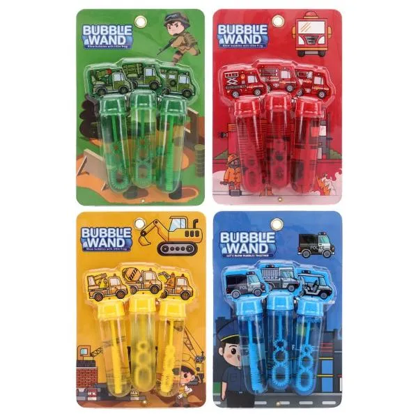 3 Pack Vehicle Bubble Wands