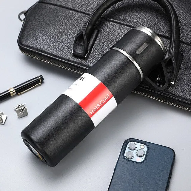 3-Piece Thermos Vacuum Double Layer Vacuum Flask