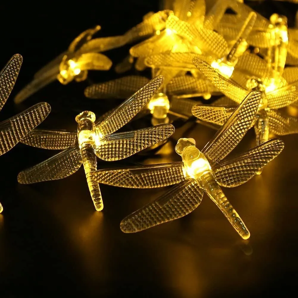 30 LED Solar String Light Dragonfly