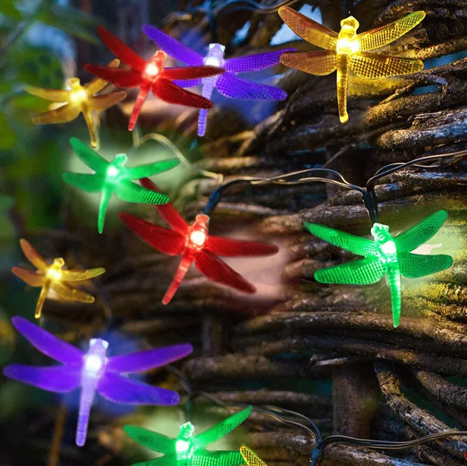 30 LED Solar String Light Dragonfly