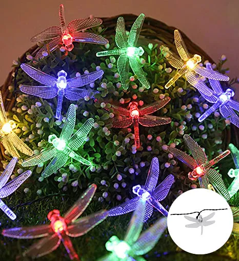 30 LED Solar String Light Dragonfly