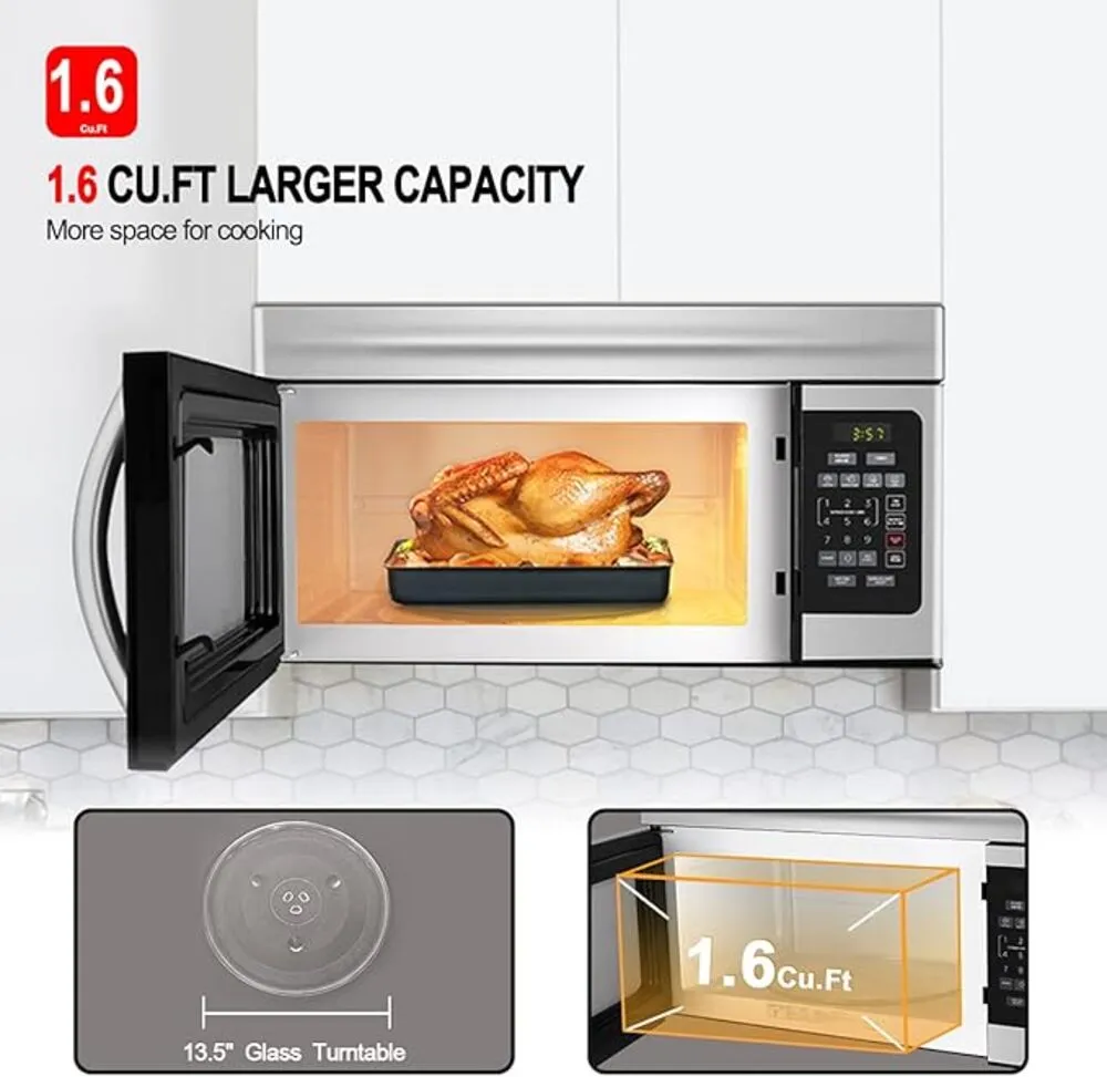 30" 1.6 Cu. Ft. Over the Range Microwave - Stainless Steel