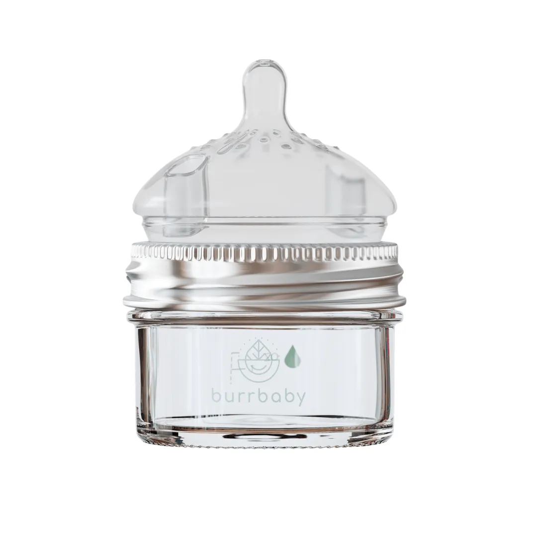 3.5oz Natural Glass Baby Bottles