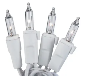 50-Light Clear Bulb/White Wire. 5.5" Centers. Case Pack (24 Sets)