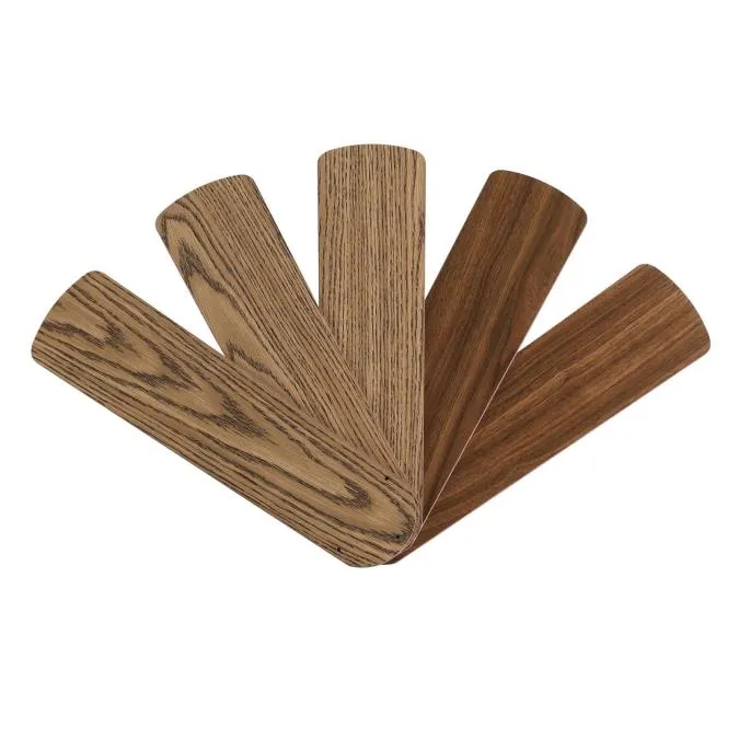 52-Inch Reversible Replacement Fan Blades, Oak/Walnut