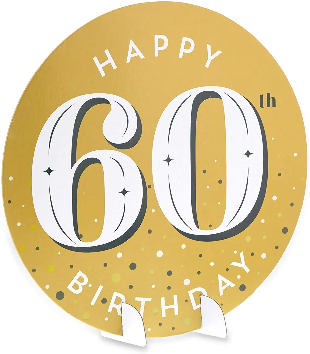 60th Birthday Decorations, Includes Table Centerpieces, Wall Sign, Ceiling Decorations and Confetti String (12 Pieces)