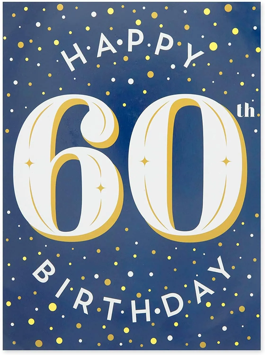 60th Birthday Decorations, Includes Table Centerpieces, Wall Sign, Ceiling Decorations and Confetti String (12 Pieces)