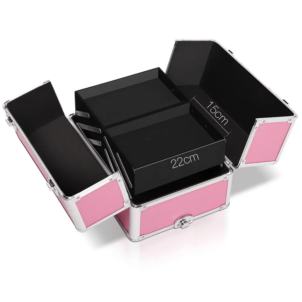 7-in-1 Aluminium Beauty Trolley w/ Velvet Lining - Embellir