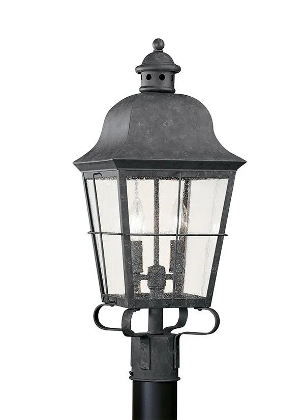 8262-44, Two Light Outdoor Post Lantern , Chatham Collection