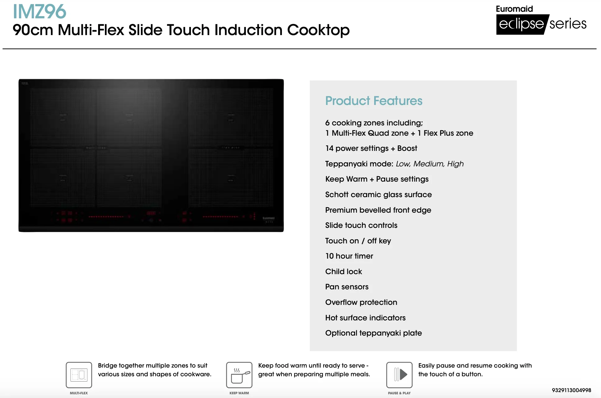 90cm Induction Package No. 2