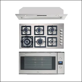 90cm Oven, Cooktop and Rangehood Package No.2