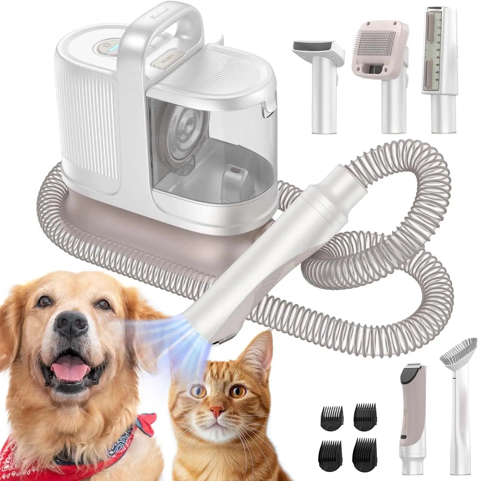 Amicura P17 6-in-1 Function Pet Vacuum Trimmer Shaver Set