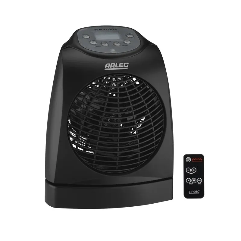 Arlec 2000W Fan Heater With Remote Control LCD Display 1-24h Timer