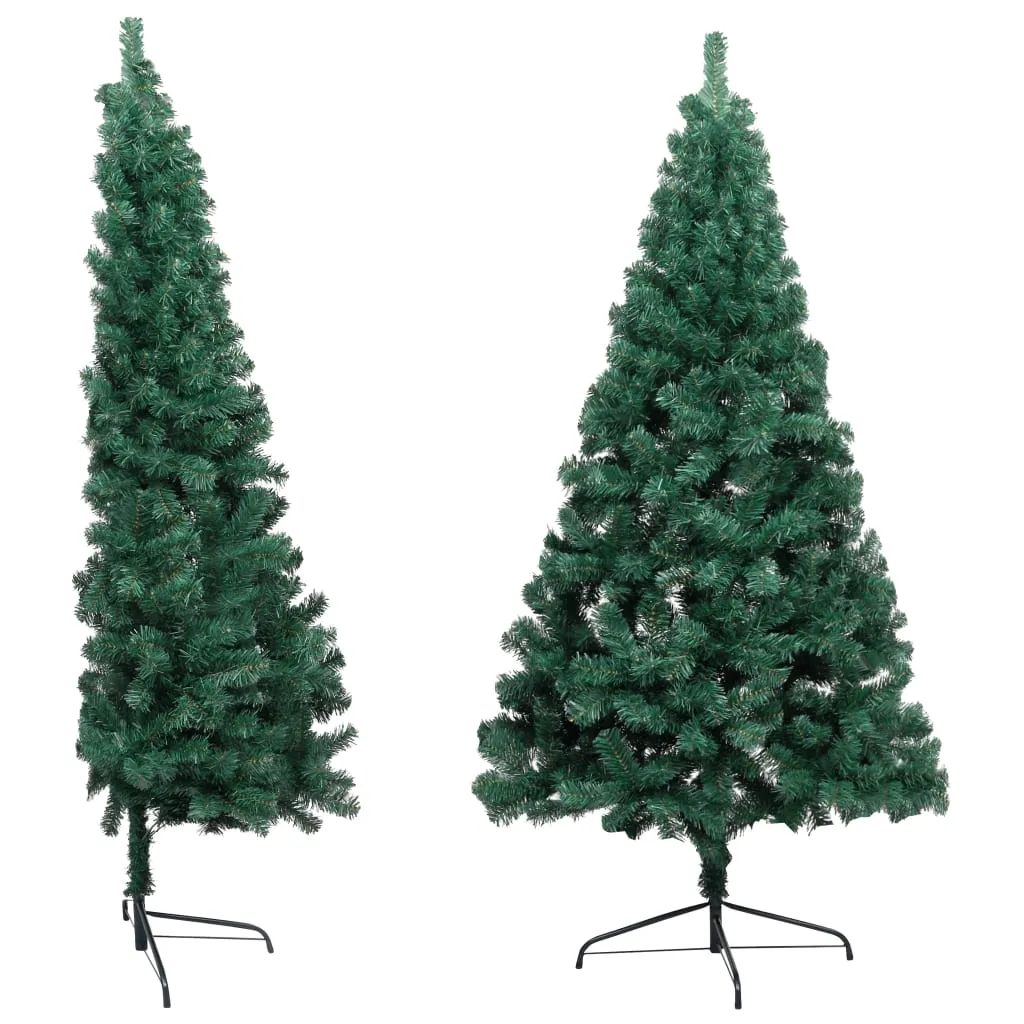 Artificial Half Pre-lit Christmas Tree with Ball Set Green 180 cm