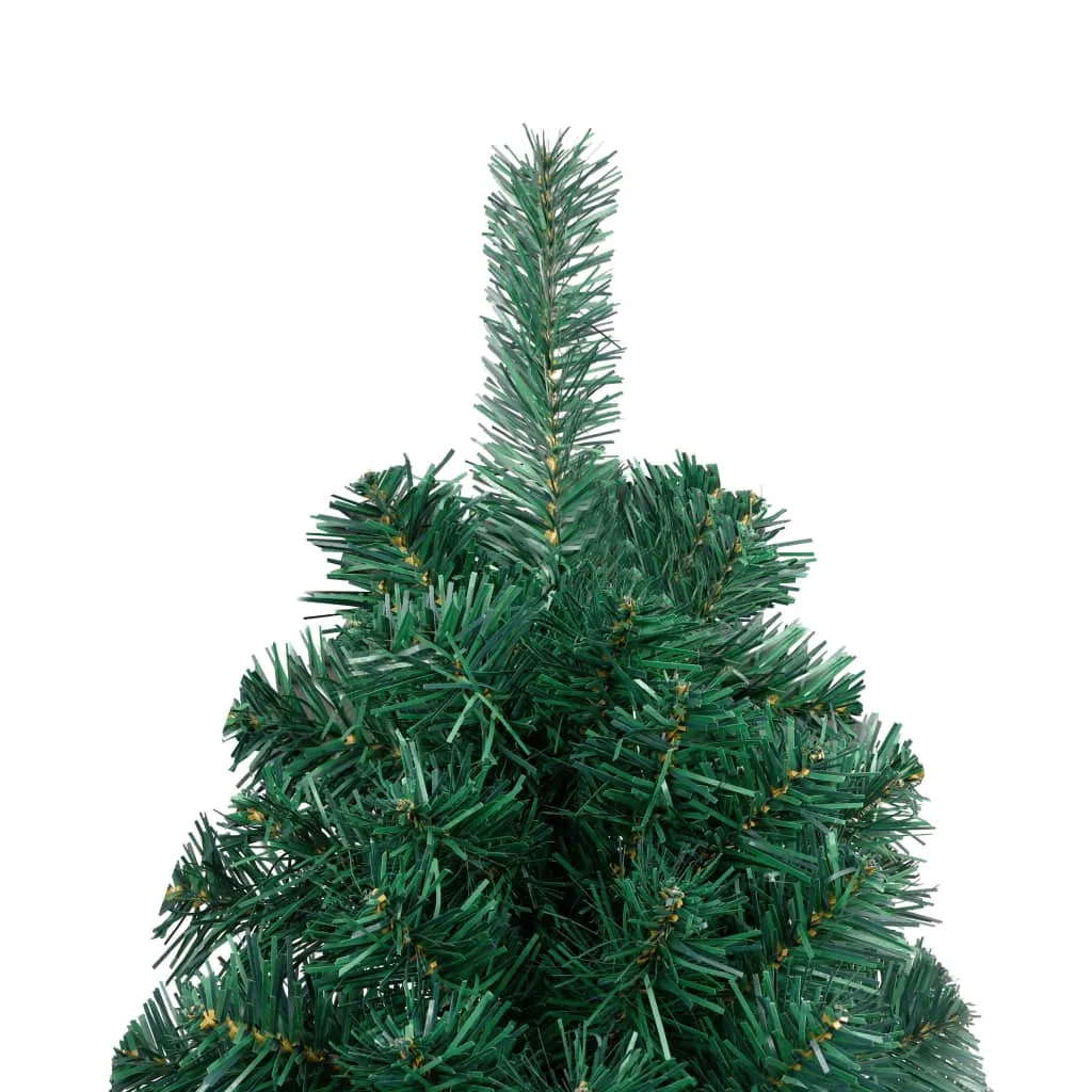 Artificial Half Pre-lit Christmas Tree with Ball Set Green 180 cm