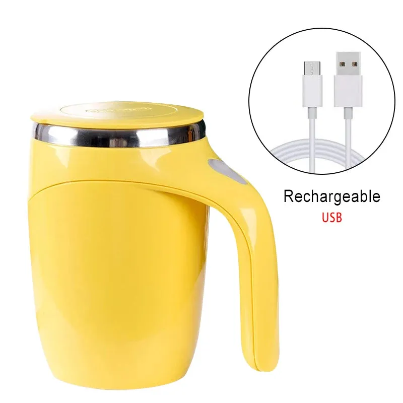 Automatic Stirring Magnetic Mug – Rechargeable Stainless Steel