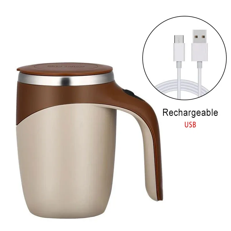 Automatic Stirring Magnetic Mug – Rechargeable Stainless Steel