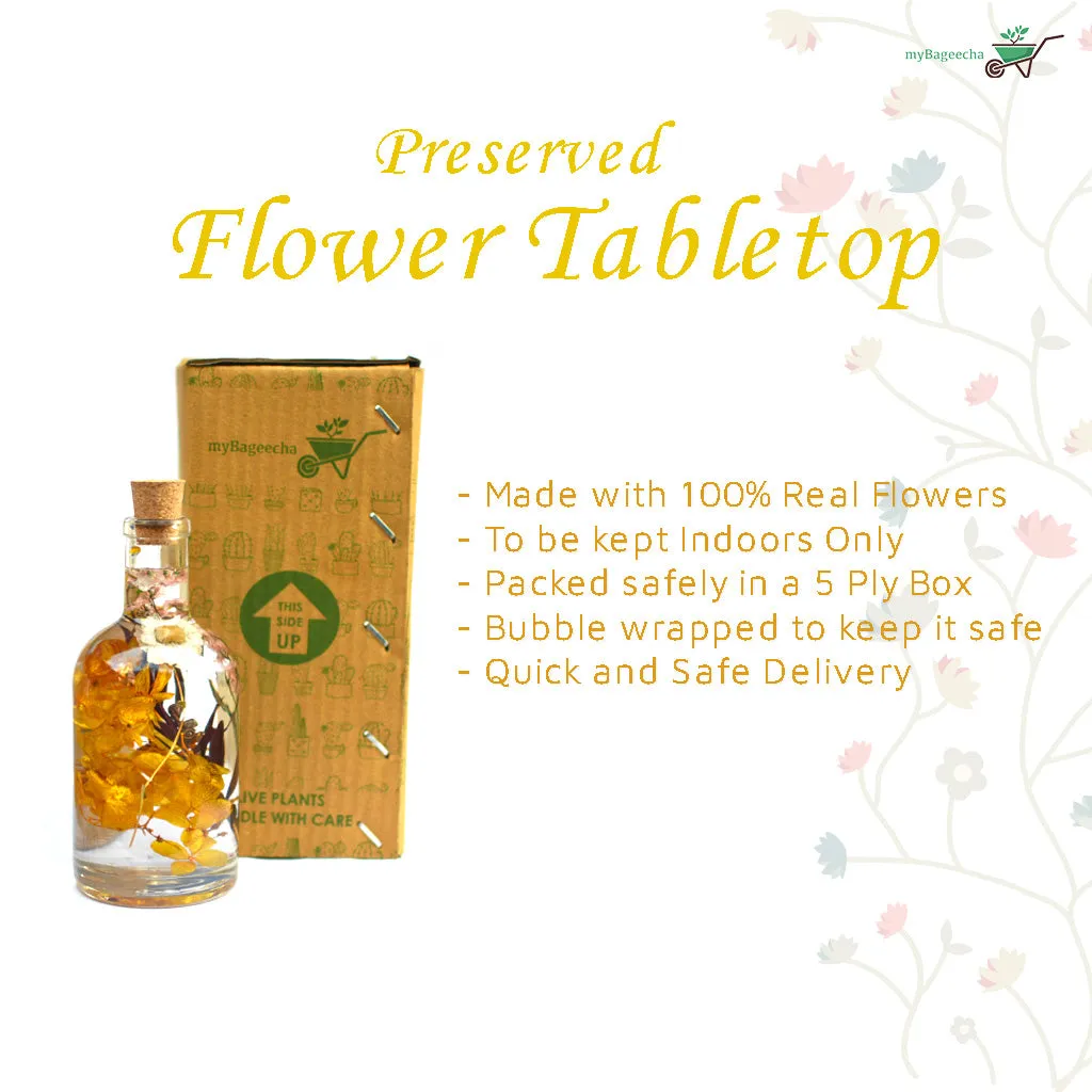 Baroque Carafe Preserved Flower Tabletop