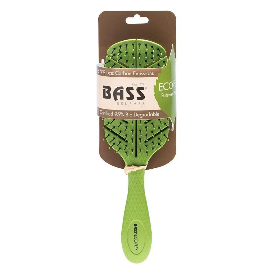 BASS BRUSHES Bio-Flex Detangler Hair Brush Made from Natural Plant Starch