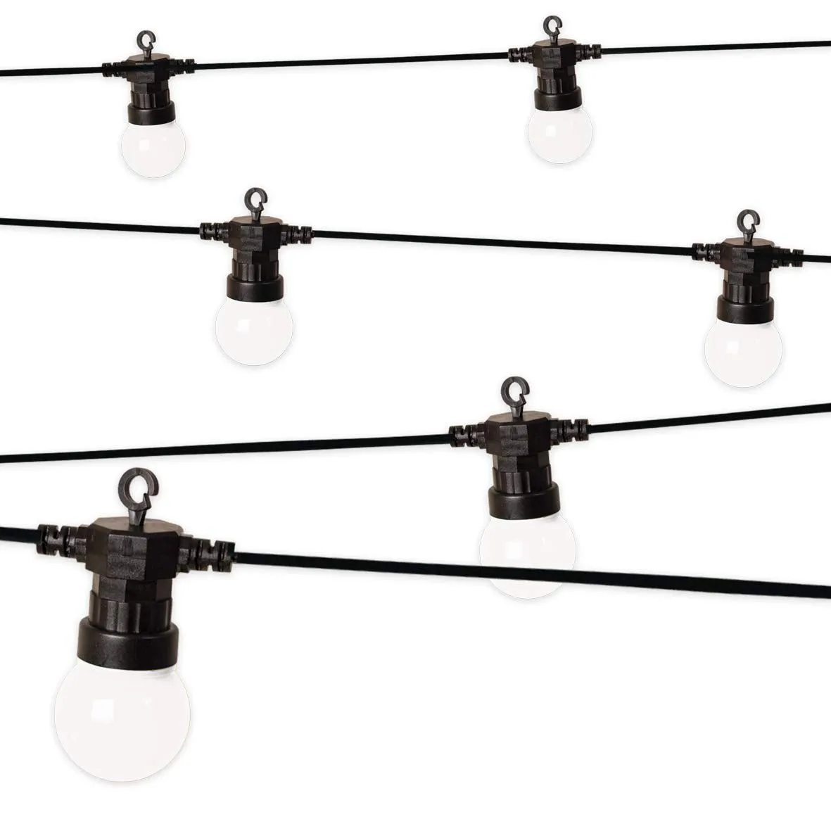 Benross 72290 20 Retro Style LED Festoon String Lights Connectable Indoor Outdoor Warm White 9.5M