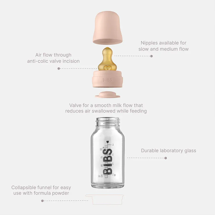 BIBS Baby Glass Bottle Complete Set 110ml