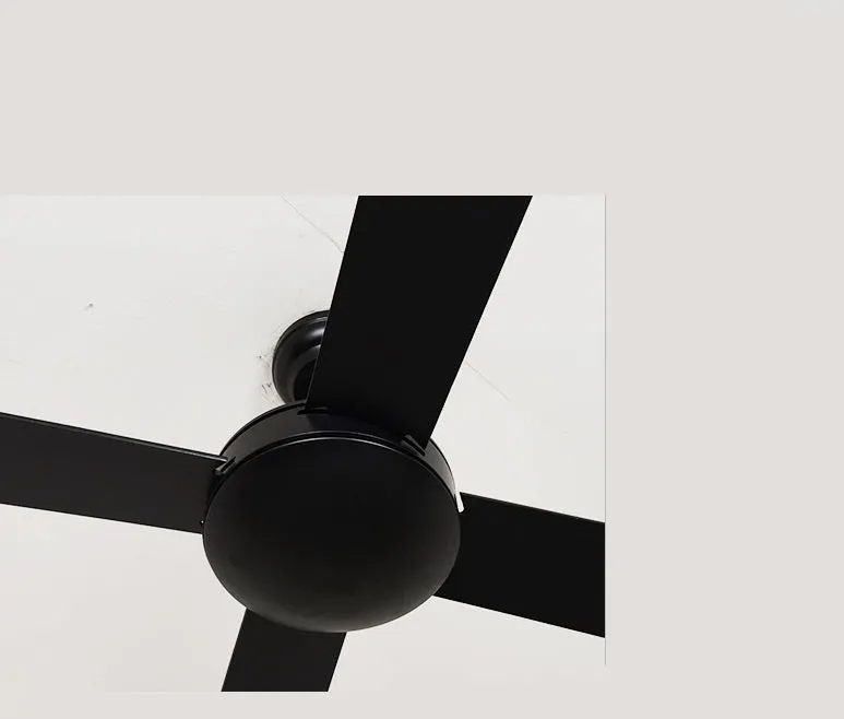 Black American Retro Commercial Engineering Ceiling Fan Mute Fan