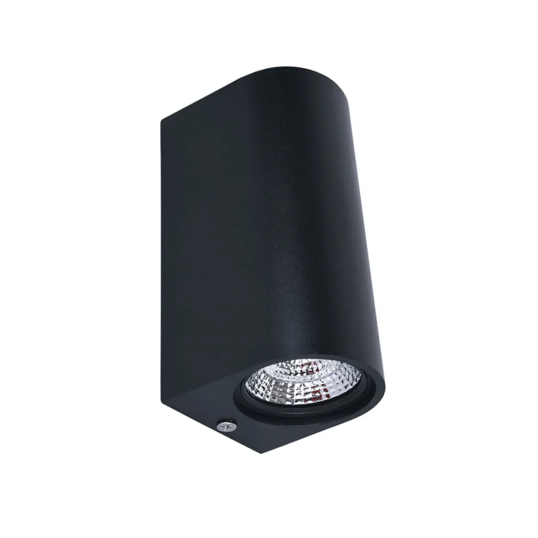 Black Up & Down COB Wall Light