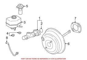 BMW Brake Vacuum Hose 11667584945