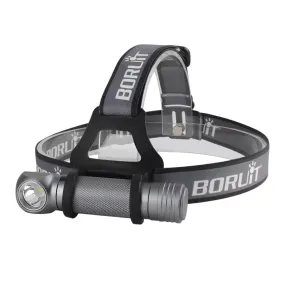 BORUiT V5 LED 1000LM Headlamp 3-Mode Waterproof Flashlight Use 18650 Battery Head Torch Camping Hunting Powerful Headlight