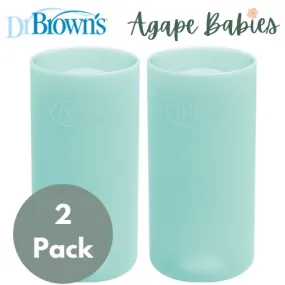 [Bundle of 2] Dr Brown's 8 oz/250 ml Narrow Glass Bottle Sleeve - Mint