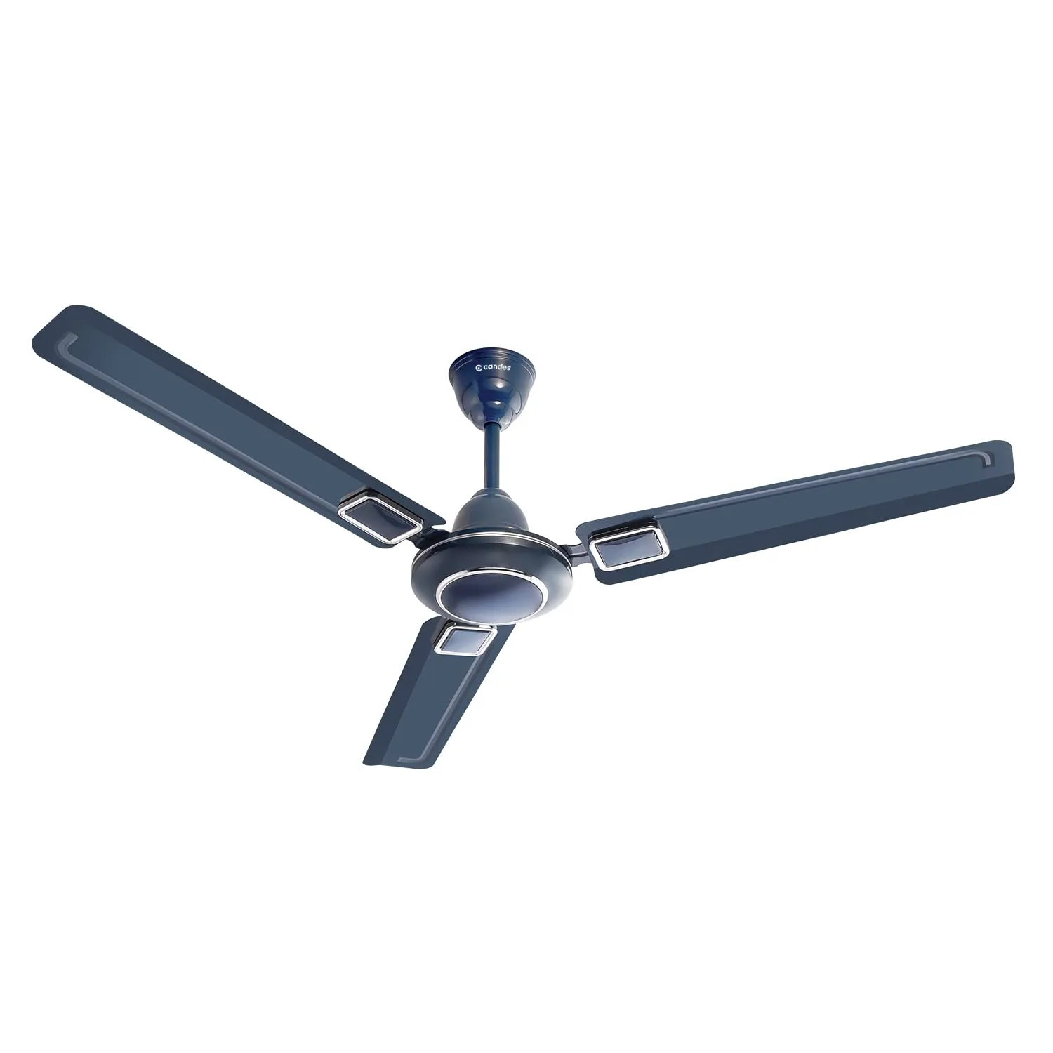 Candes Seltos 1200mm/48 inch High Speed Anti-dust Decorative 405 RPM, 3 Star Rated Ceiling Fan with 2 Yrs Warranty (Silver Grey)