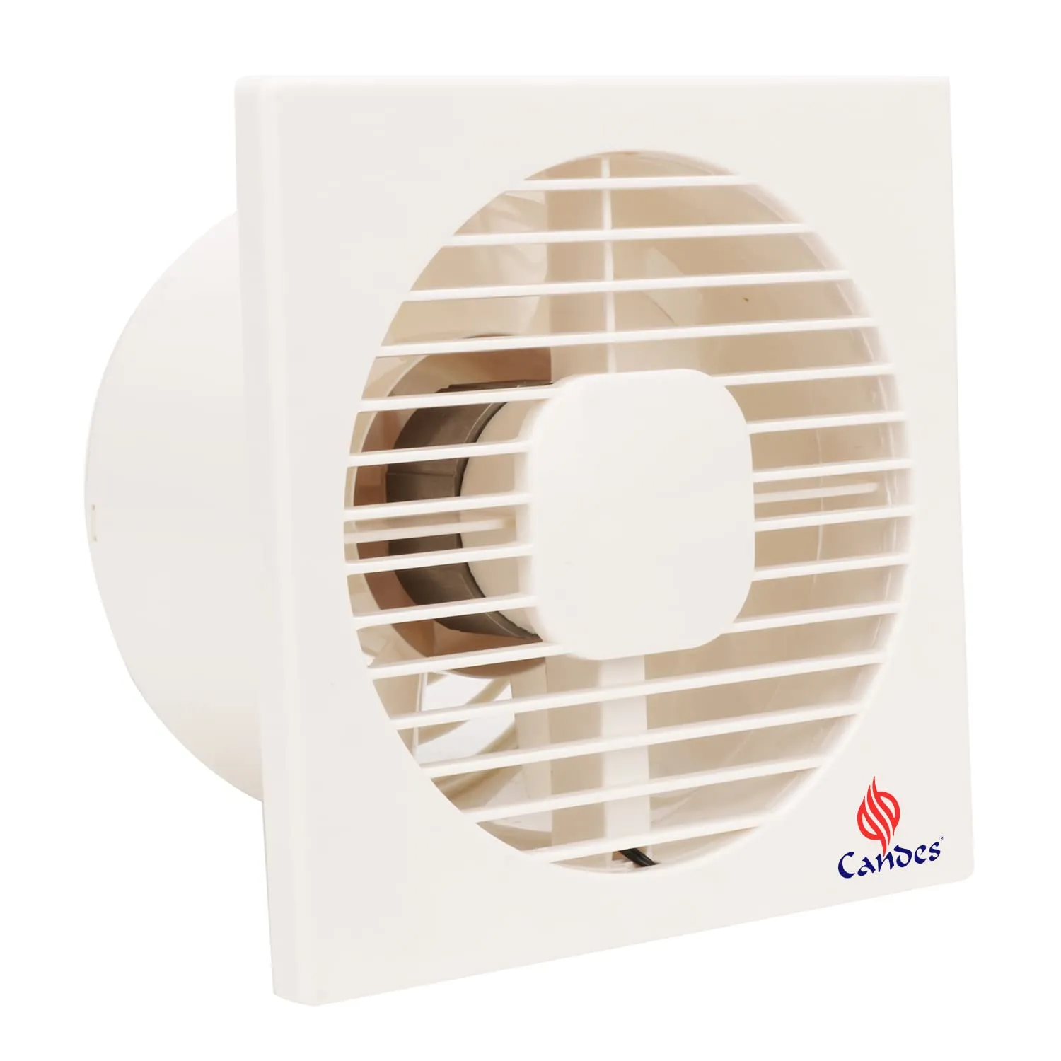 Candes Vento 200 MM (8 Inches) 100% CNC Winding 5 Blade Exhaust Fan - 1 Year Warranty (White)