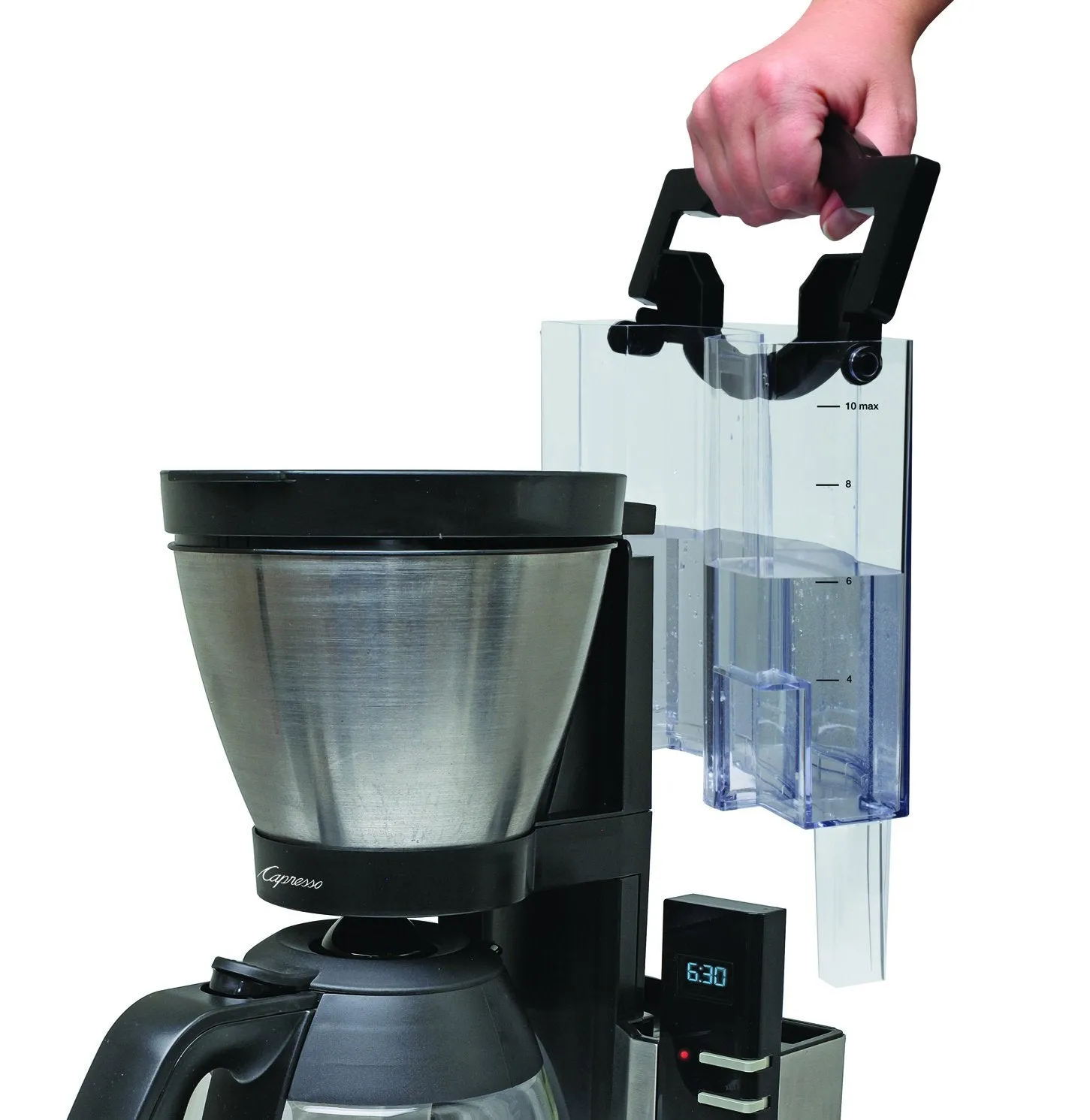 Capresso 498.05 MT900 Rapid Brew Coffee Maker, Stainless Steel