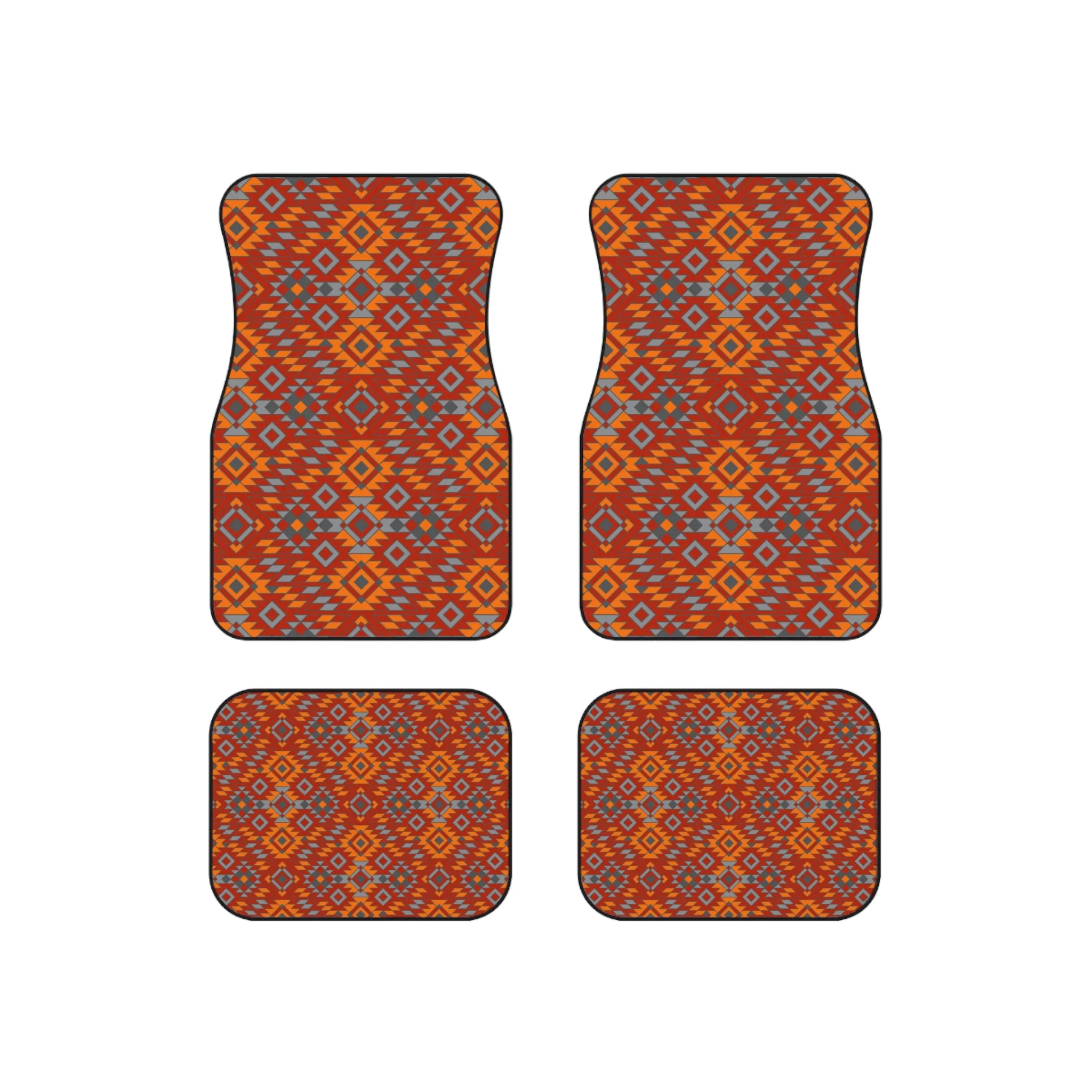 Car Mats (Set of 4) Southwestern Car Mats Redrock Canyon Print 4 Piece Mats for Car