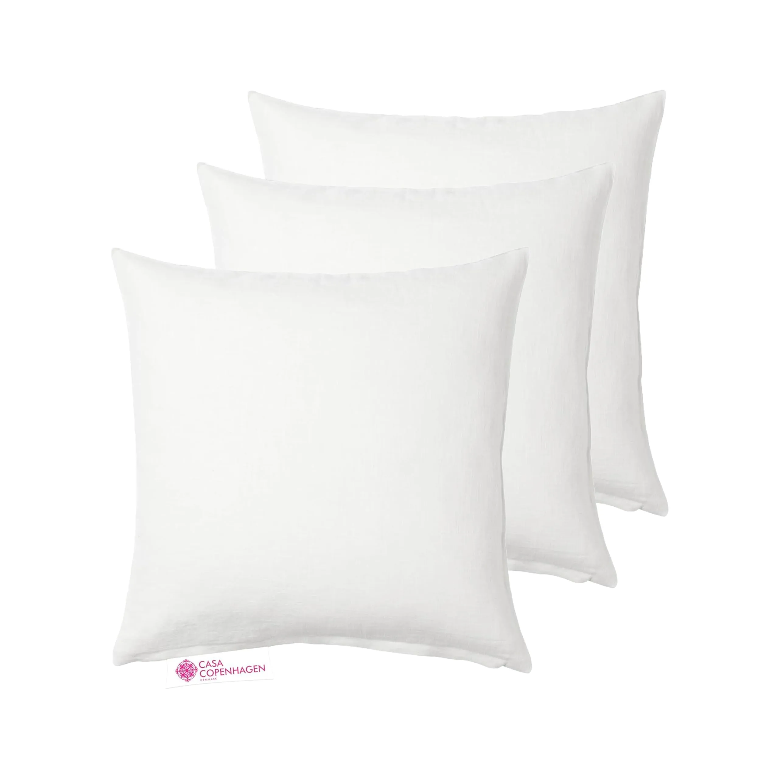 Casa Copenhagen Premium Soft Cushion Fillers/Inserts Pack of 3 (16X16 inch) - Cat White