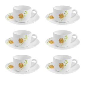 Cello Queen  Cup & Saucer Set, 6 Pcs