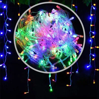 Christmas Lights Festoon LED Garland Curtain String Lights 5M Droop 0.4-0.6m  Outdoor Decoration For Party Garden Home Wedding