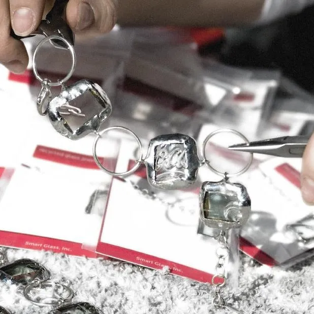 Coca-Cola Recycled Rectangle Earrings