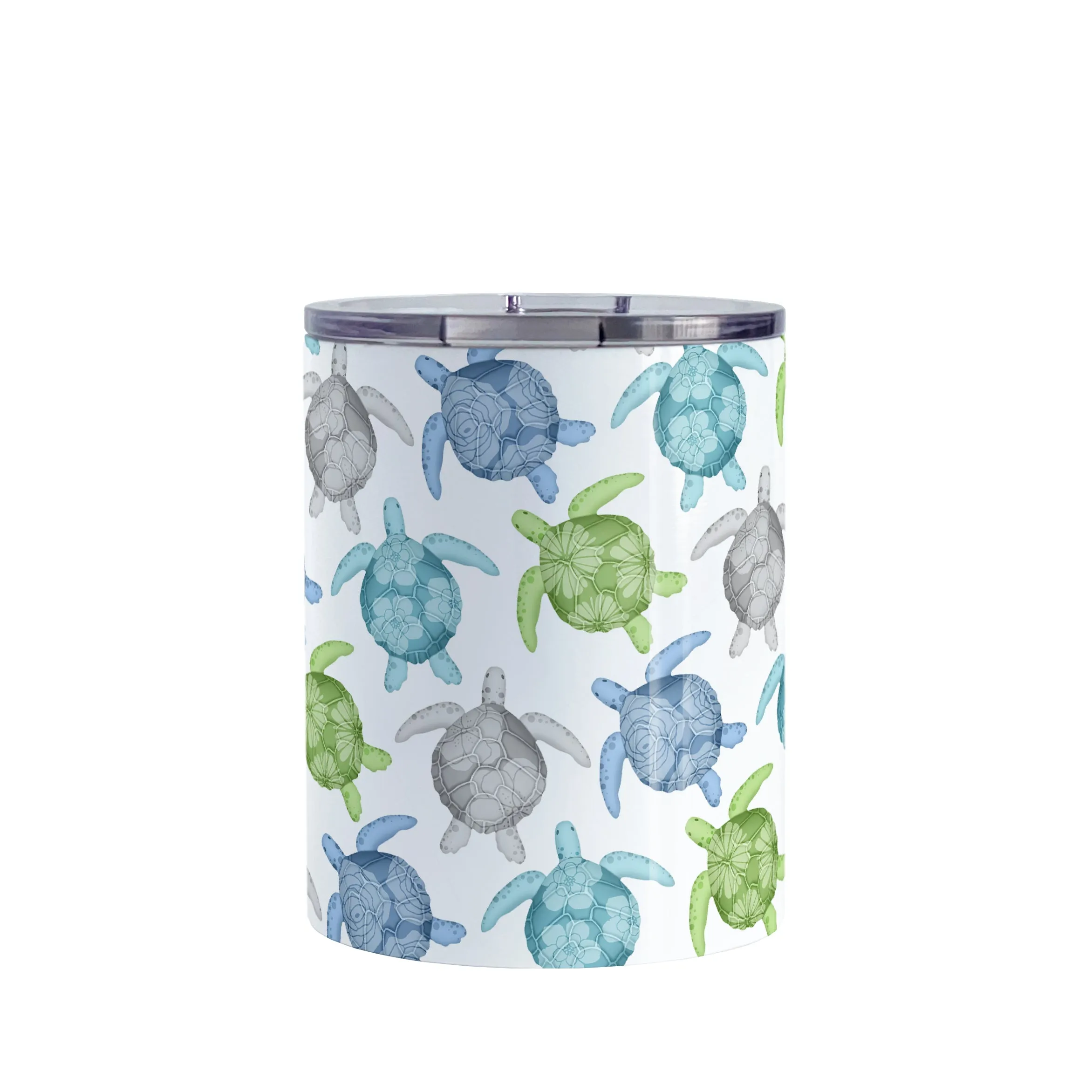 Cool Sea Turtles Pattern Tumbler Cup