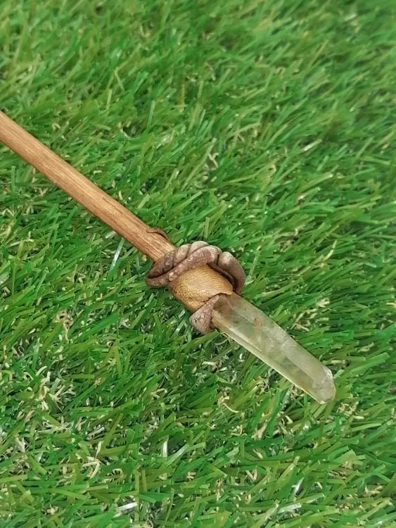 Crystal Smoked Quartz Wand -Fairy wand-Wizard wand-Nature Wand Healing Crystal Zodiac Mineral Stone